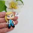 Load image into Gallery viewer, 171 Dr. Teddy 2 Clay Doll for Bow-Center, Jewelry Charms, Accessories, and More