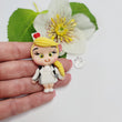 Load image into Gallery viewer, 035 Arizona 2 Clay Doll for Bow-Center, Jewelry Charms, Accessories, and More
