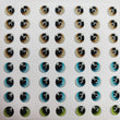 Load image into Gallery viewer, Adhesive Resin Eyes for Clays Multicolor STY R001 PP 72 Pairs