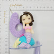 Load image into Gallery viewer, Mermaid Decorative Candle #6 for cake top