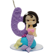 Load image into Gallery viewer, Mermaid Decorative Candle #6 for cake top