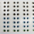 Load image into Gallery viewer, Adhesive Resin Eyes for Clays Multicolor STY R052 PP 64-Pairs