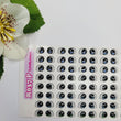 Load image into Gallery viewer, Adhesive Resin Eyes for Clays Multicolor STY R037 P 64-Pairs