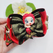 Load image into Gallery viewer, Queens of Hearts mermaid large hair-bow