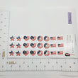 Load image into Gallery viewer, Adhesive Resin USA Flag V.A.for Clays Multicolor (SM) 24UN - 1.7 cm