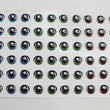 Load image into Gallery viewer, Adhesive Resin Eyes for Clays Multicolor V.A. 004 (SM) 48 Pairs(P) 6.7MM