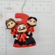 Load image into Gallery viewer, Money Heist themed candle #3 for cake top