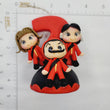 Load image into Gallery viewer, Money Heist themed candle #2 for cake top
