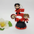 Load image into Gallery viewer, Money Heist themed candle #5 for cake top