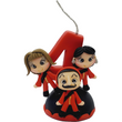 Load image into Gallery viewer, Money Heist themed candle #4 for cake top