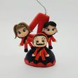 Load image into Gallery viewer, Money Heist themed candle #4 for cake top