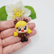 Load image into Gallery viewer, 073 Blitzen Xmas Clay Doll for Bow-Center, Jewelry Charms, Accessories, and More