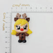 Load image into Gallery viewer, 073 Blitzen Xmas Clay Doll for Bow-Center, Jewelry Charms, Accessories, and More