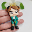 Load image into Gallery viewer, 565 Valencia Clay Doll for Bow-Center, Jewelry Charms, Accessories, and More