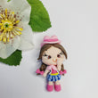 Load image into Gallery viewer, 566 Valentina Clay Doll for Bow-Center, Jewelry Charms, Accessories, and More