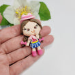 Load image into Gallery viewer, 566 Valentina Clay Doll for Bow-Center, Jewelry Charms, Accessories, and More