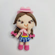 Load image into Gallery viewer, 566 Valentina Clay Doll for Bow-Center, Jewelry Charms, Accessories, and More
