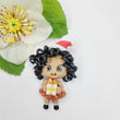Load image into Gallery viewer, 386 Michaela Xmas Clay Doll for Bow-Center, Jewelry Charms, Accessories, and More