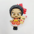 Load image into Gallery viewer, 556 Theodora Xmas Clay Doll for Bow-Center, Jewelry Charms, Accessories, and More