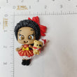 Load image into Gallery viewer, 556 Theodora Xmas Clay Doll for Bow-Center, Jewelry Charms, Accessories, and More