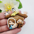 Load image into Gallery viewer, MD #41 Xmas Crib silicone mold
