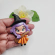 Load image into Gallery viewer, 584 Witch Hecate Clay Doll for Bow-Center, Jewelry Charms, Accessories, and More