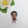 Load image into Gallery viewer, 396 Minenhle Clay Doll for Bow-Center, Jewelry Charms, Accessories, and More
