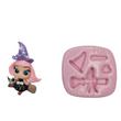Load image into Gallery viewer, MA 799 Witch on the Broom #2 Silicone Mold