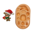 Load image into Gallery viewer, MD #40 Xmas Bear silicone mold