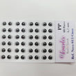 Load image into Gallery viewer, Adhesive Resin Eyes for Clays V.A. 013 (X-SM) 48 Pairs(PP) 5.7MM - Gray