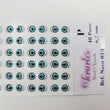 Load image into Gallery viewer, Adhesive Resin Eyes for Clays V.A. 013 (SM) 48 Pairs(P) 6.7MM - Blue