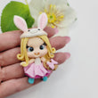 Load image into Gallery viewer, 220 Francesca Clay Doll for Bow-Center, Jewelry Charms, Accessories, and More