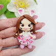 Load image into Gallery viewer, 228 Genevieve 2 Clay Doll for Bow-Center, Jewelry Charms, Accessories, and More