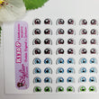 Load image into Gallery viewer, Adhesive Resin Eyes for Clays Multicolor STY R0120 P 64Pairs