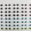 Load image into Gallery viewer, Adhesive Resin Eyes for Clays Multicolor STY R0120 P 64Pairs