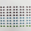Load image into Gallery viewer, Adhesive Resin Eyes for Clays Multicolor STY R0120 P 64Pairs