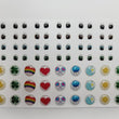Load image into Gallery viewer, Adhesive Resin Eyes and Stickers for Clays Multicolor STY Love Bear PP Mix 40 pairs