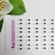 Load image into Gallery viewer, Adhesive Resin Eyes for Clays BLACK STY R007 P (SM) 40 Pairs