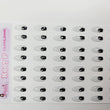 Load image into Gallery viewer, Adhesive Resin Eyes for Clays BLACK STY R007 P (SM) 40 Pairs