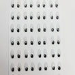Load image into Gallery viewer, Adhesive Resin Eyes for Clays BLACK STY R007 P (SM) 40 Pairs