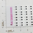 Load image into Gallery viewer, Adhesive Resin Eyes for Clays BLACK STY R007 P (SM) 40 Pairs