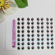 Load image into Gallery viewer, Adhesive Resin Eyes for Clays Multicolor STY R003 (P - SM) 64Pairs