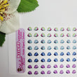 Load image into Gallery viewer, Adhesive Resin Eyeshadows for Clays Multicolor STY R116 (X-SM - PP) 72Pairs