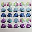 Load image into Gallery viewer, Adhesive Resin Eyeshadows for Clays Multicolor STY R116 (LG - G) 25 Pairs
