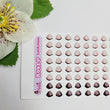 Load image into Gallery viewer, Adhesive Resin Eyeshadows for Clays Multicolor STY R092 (P / SM) 64 Pairs