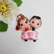 Load image into Gallery viewer, 340 Love couple Clay Doll for Bow-Center, Jewelry Charms, Accessories, and More