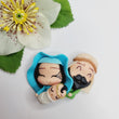 Load image into Gallery viewer, 596 Xmas Crib Figures Clay Doll for Bow-Center, Jewelry Charms, Accessories, and More