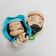 Load image into Gallery viewer, 596 Xmas Crib Figures Clay Doll for Bow-Center, Jewelry Charms, Accessories, and More