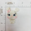 Load image into Gallery viewer, 528 Snowball Bunny Clay Doll for Bow-Center, Jewelry Charms, Accessories, and More