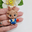 Load image into Gallery viewer, 552 The Beast 3 Clay Doll for Bow-Center, Jewelry Charms, Accessories, and More